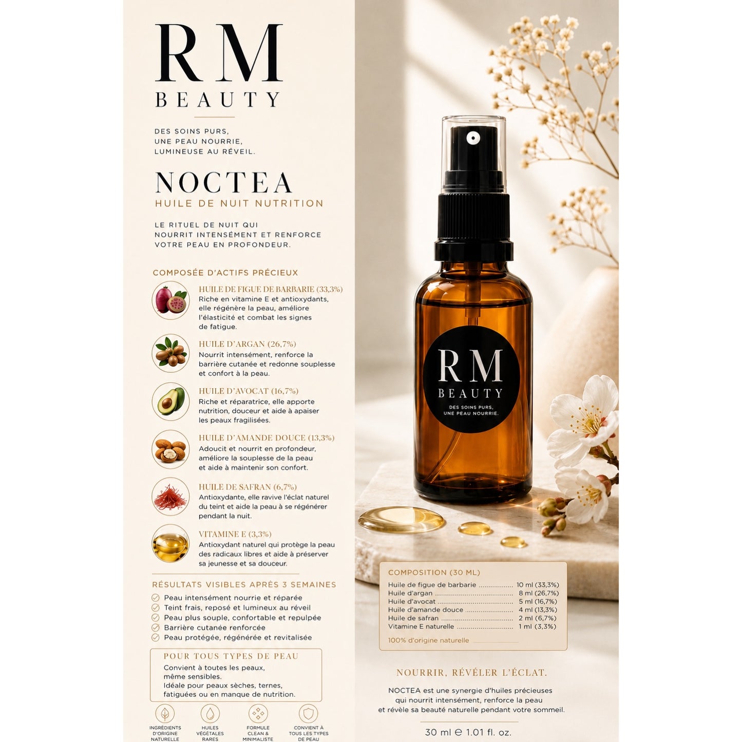 Huile visage Noctea