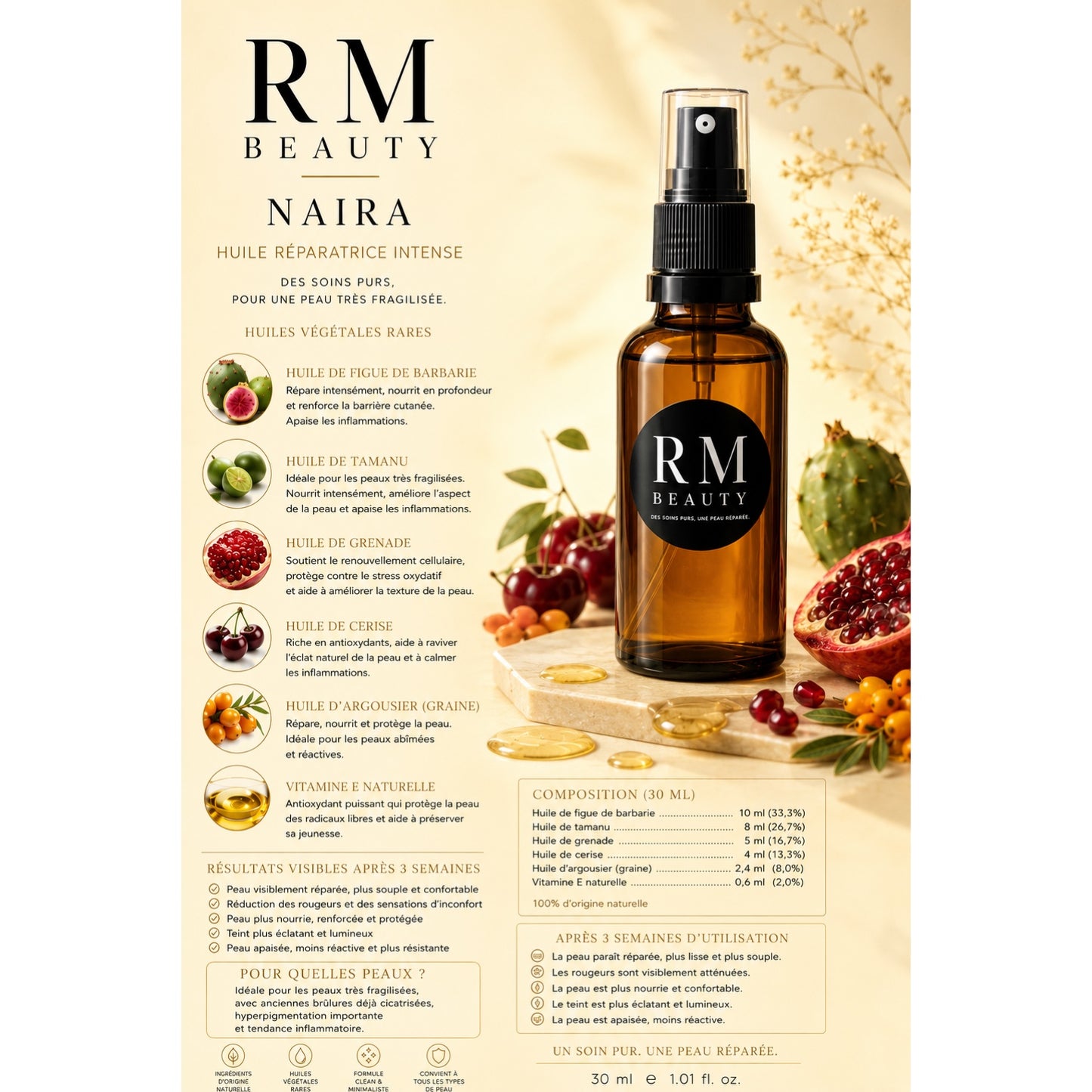 Huile visage Naira