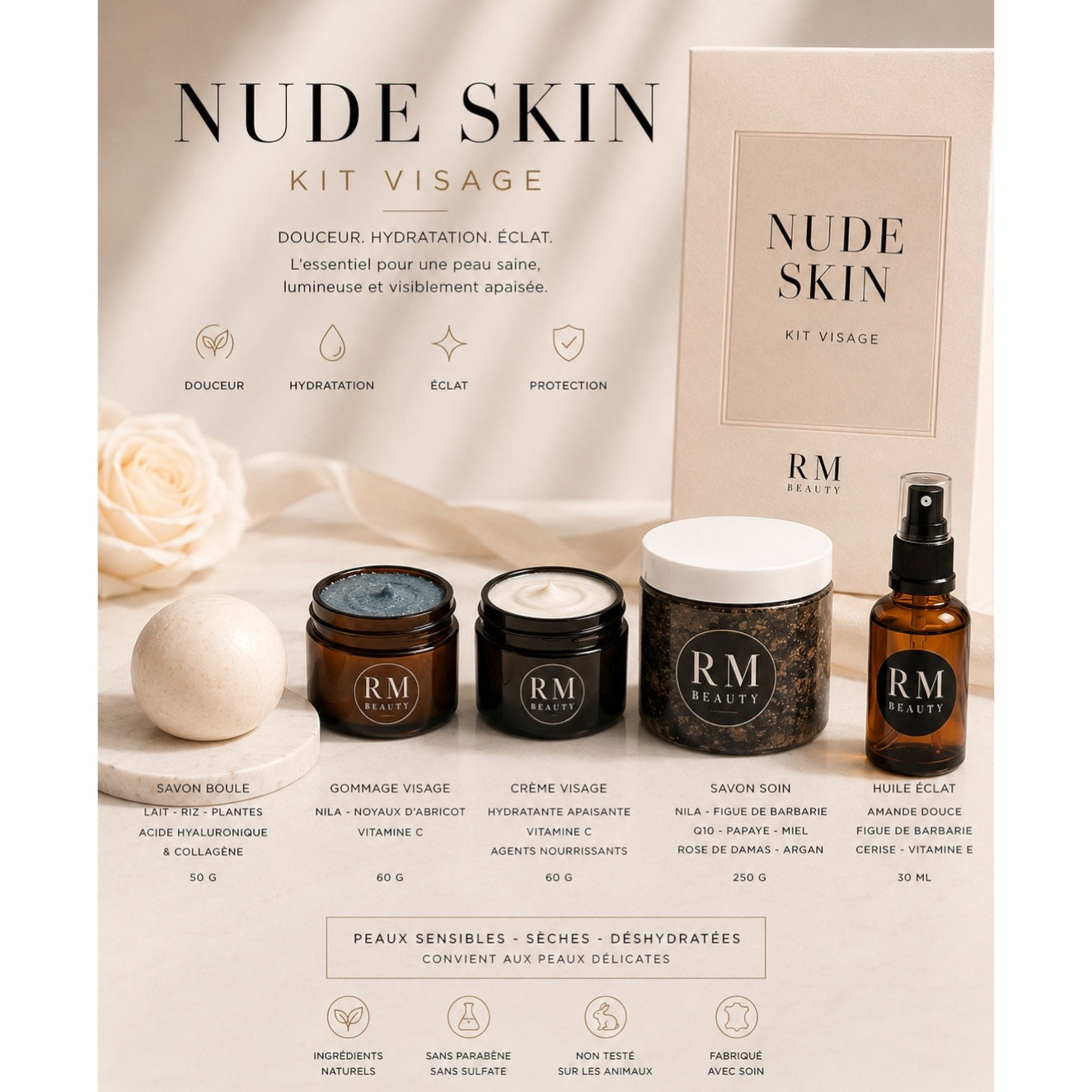 Kit visage Nude Skin