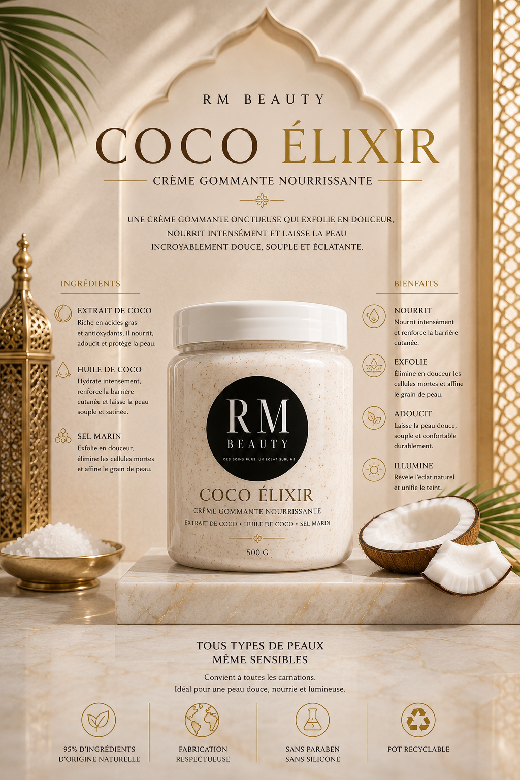 Crème gommante Coco Élixir