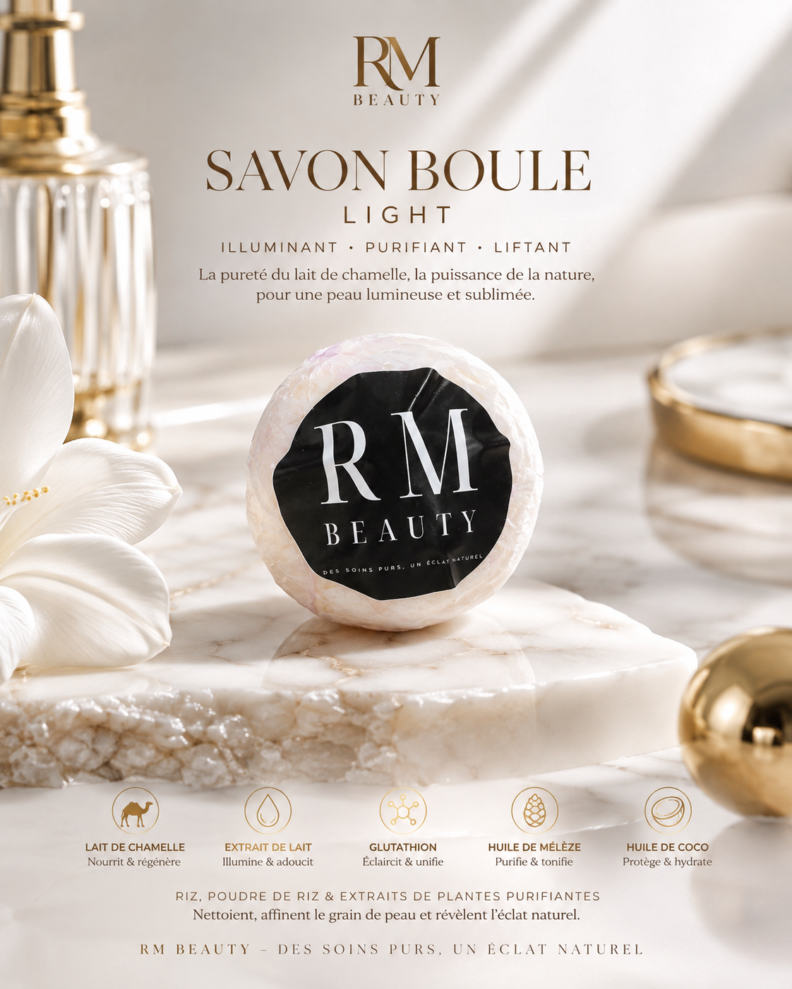 Savon boule Light 50g